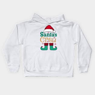 Santa's Crew Cute Kids Hoodie